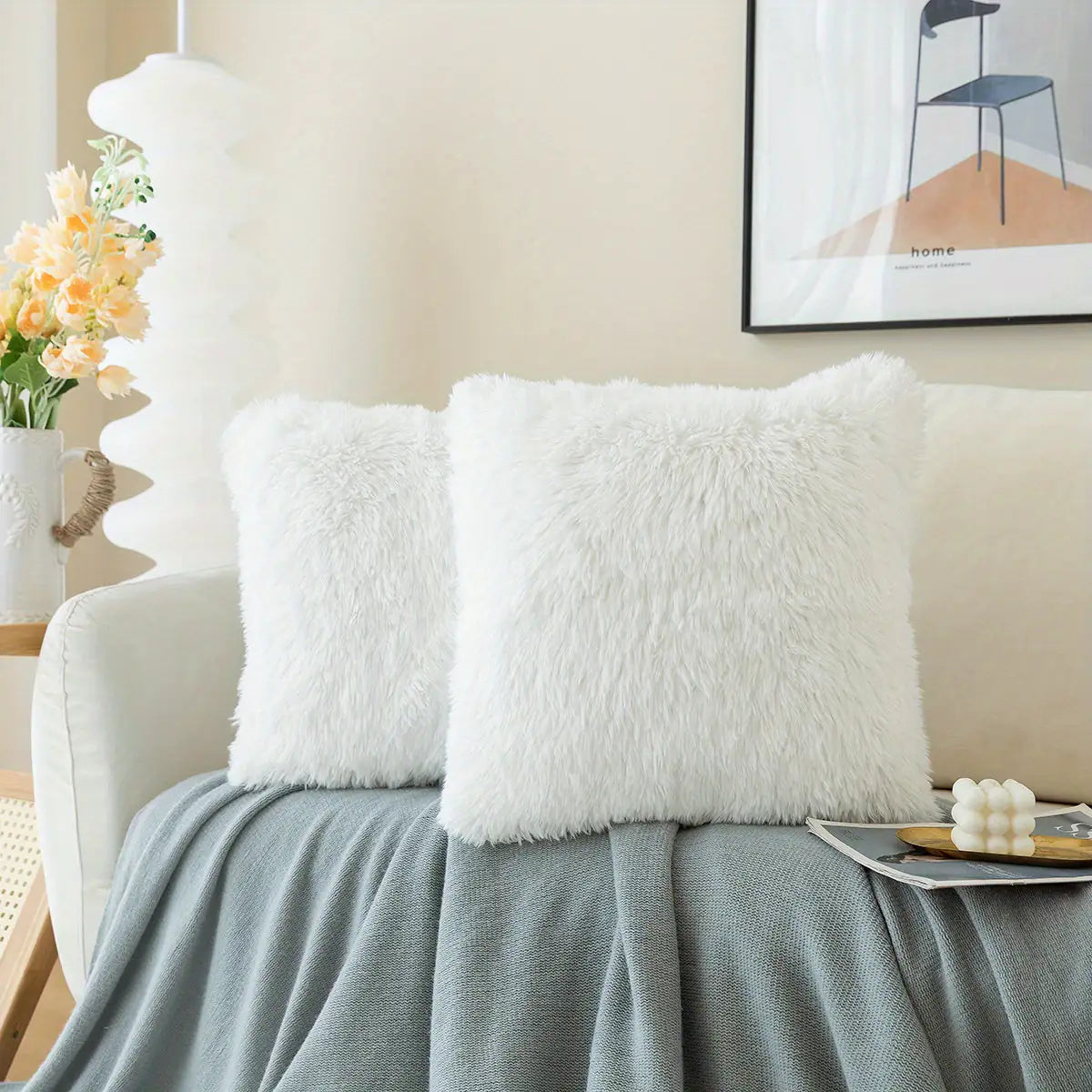 Soft and Luxurious Faux Fur Cushion Covers