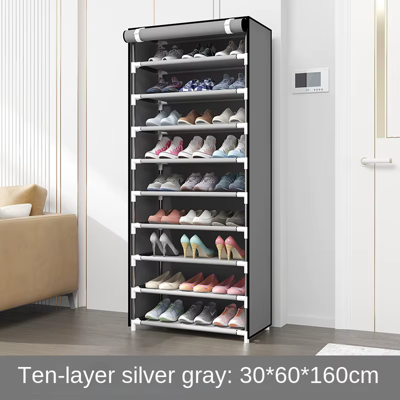 Zippered shoe cabinet