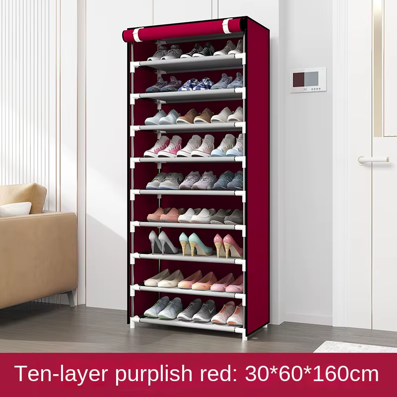 Zippered shoe cabinet