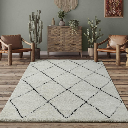 Elegant Soft Shaggy Living Room Rug