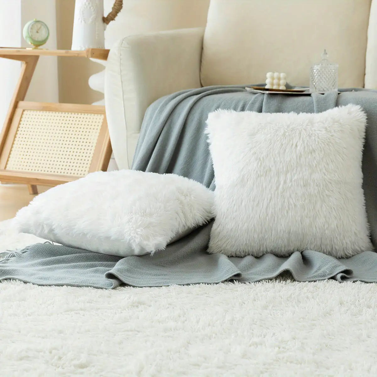 Soft and Luxurious Faux Fur Cushion Covers