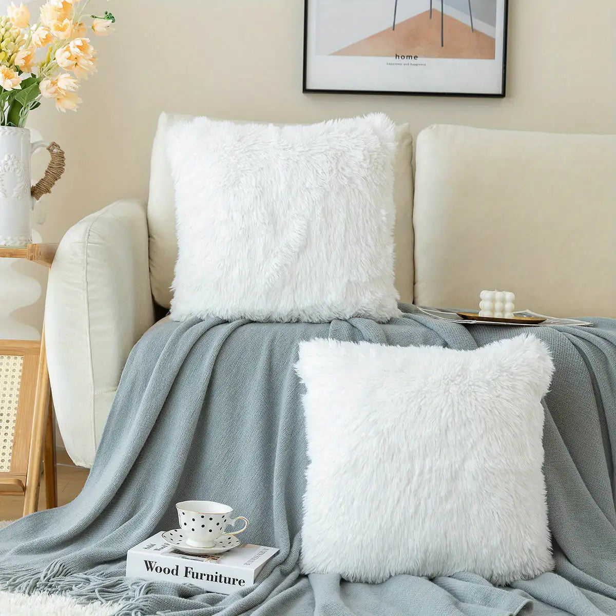 Soft and Luxurious Faux Fur Cushion Covers