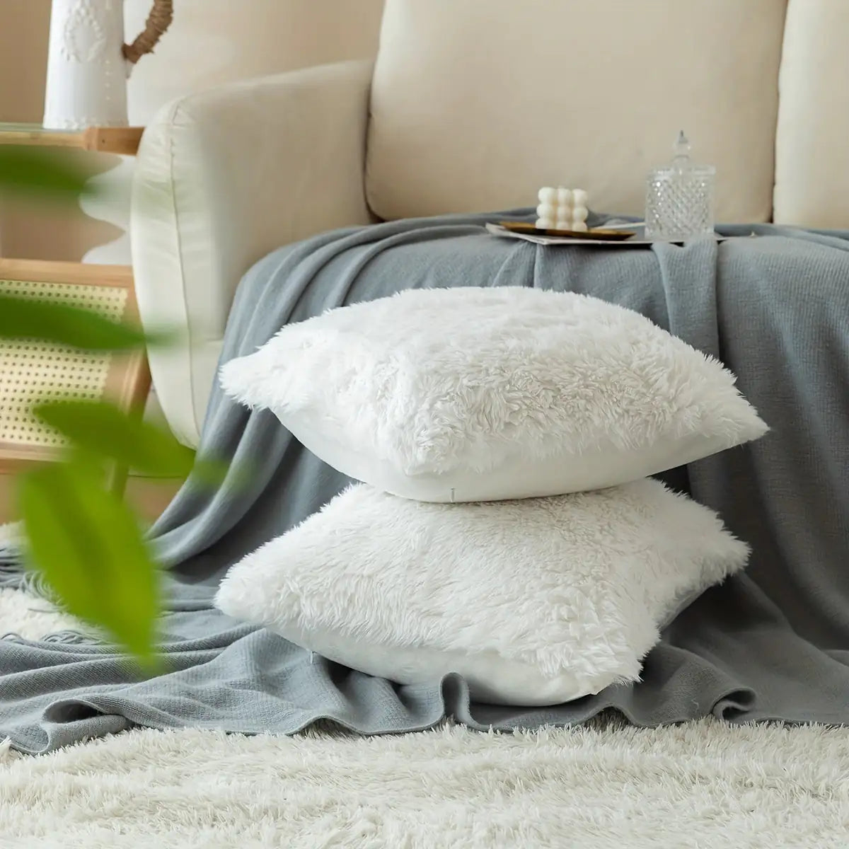 Soft and Luxurious Faux Fur Cushion Covers