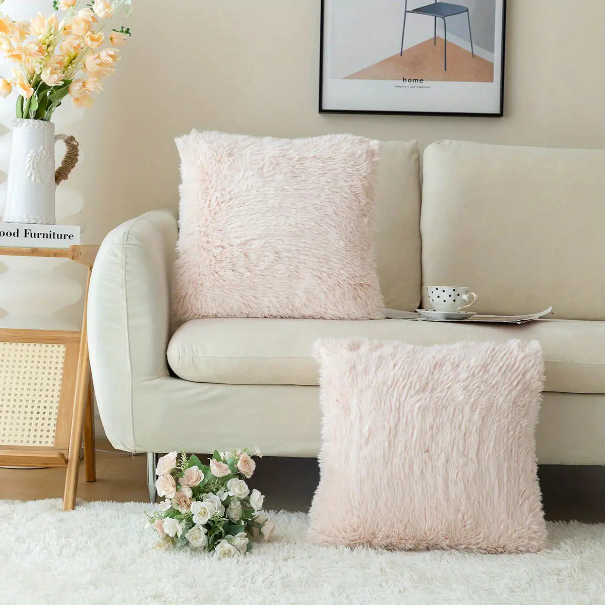 Soft and Luxurious Faux Fur Cushion Covers